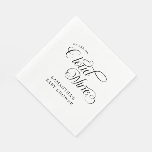 Minimalistisch Cloud Nine Baby shower Servet (Hoek)