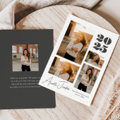 Minimalistisch collage Afstuderen jaar | Fotocolla Aankondiging