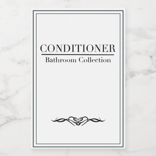 Minimalistisch Conditioner Label-set Voedselcontainer Etiket (Enkel label)