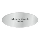 Minimalistisch Creatief Nuttig Duurzaam Eenvoudig Naambadge (Voorkant)