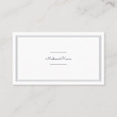Minimalistisch Cursief Script Wedding Place Card Plaatskaartje (Achterkant)