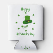 Minimalistisch Cute Happy St Patrick's Day Blikjeskoeler (Achterkant)