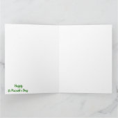 Minimalistisch Cute Happy St Patrick's Day Kaart (Binnen)