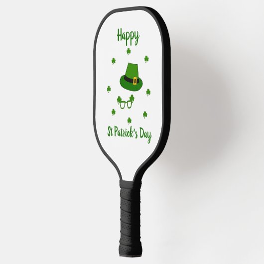 Minimalistisch Cute Happy St Patrick's Day Pickleball Paddle (Links)