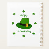 Minimalistisch Cute Happy St Patrick's Day Planner (Achterkant)