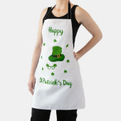 Minimalistisch Cute Happy St Patrick's Day Schort (Insitu)