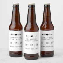 minimalistisch | De datum opslaan | Bierlabel | Wi