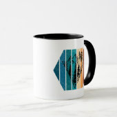 Minimalistisch dennenbos  mok (Voorkant rechts)