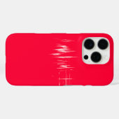 Minimalistisch design op rood Case-Mate iPhone case (Achterkant (horizontaal))