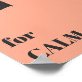 Minimalistisch design tekst roze pastel kleuren mo poster (Hoek)