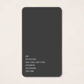 Minimalistisch DJ Logo Visitekaartje (Achterkant)