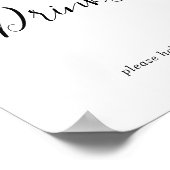 Minimalistisch drankbord poster (Hoek)