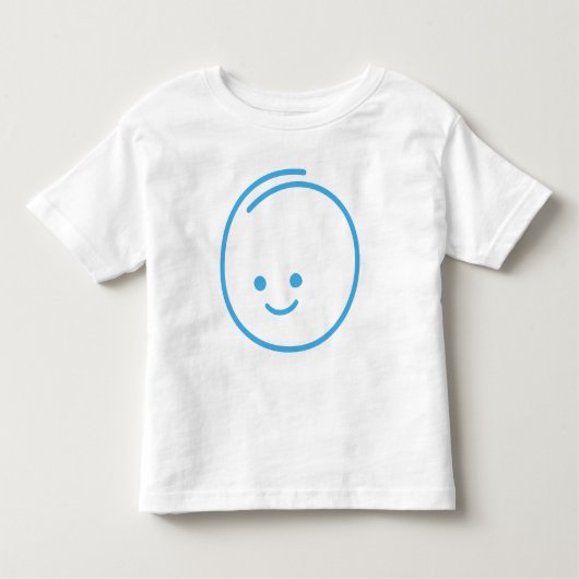 Minimalistisch droevig pictogram kinder shirts (Voorkant)