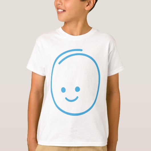 Minimalistisch droevig pictogram t-shirt (Voorkant)
