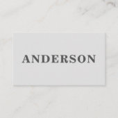 Minimalistisch dun gestreept grijs visitekaartje (Voorkant)