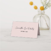 Minimalistisch Dusty Pink Table nummer (Achterkant)