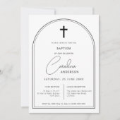 Minimalistisch eenvoudig boogdoopsel kaart (Voorkant)