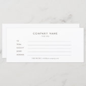 Minimalistisch eenvoudig cadeaucertificaat (Voorkant / Achterkant)