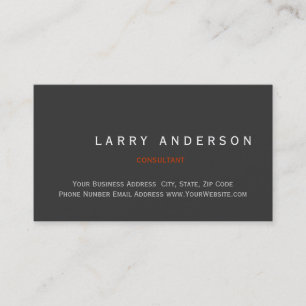 Minimalistisch eenvoudig gewoon consultant Visitek Visitekaartje