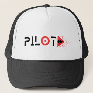 Minimalistisch,Eenvoudig,Luchtvaart,Vliegtuig,Pilo Trucker Pet