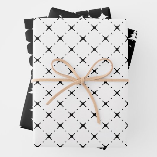 minimalistisch eenvoudig mannelijk zwart inpakpapi inpakpapier vel (In situ)
