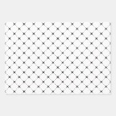 minimalistisch eenvoudig mannelijk zwart inpakpapi inpakpapier vel (Voorkant)