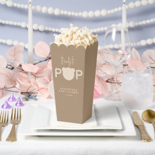 Minimalistisch eenvoudig modern beer Baby shower F Bedankdoosjes