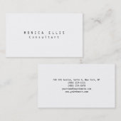 Minimalistisch eenvoudig modern Creative Plain Ori Visitekaartje (Voorkant / Achterkant)