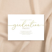 Minimalistisch, eenvoudig, modern Gold Script Afst Kaart