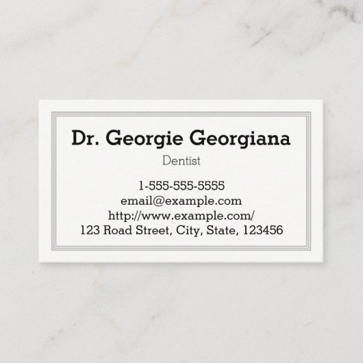 Minimalistisch, eenvoudig, professioneel Visitekaa Afsprakenkaartje (Voorkant)