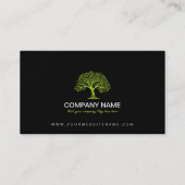 Minimalistisch, eenvoudig, professioneel, zwart, u visitekaartje (Achterkant)