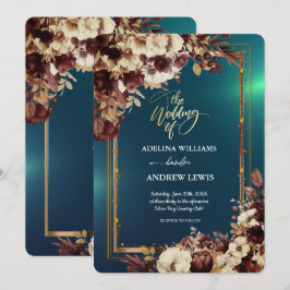 Minimalistisch Eenvoudig Schattige Groen Roos, Gou Kaart