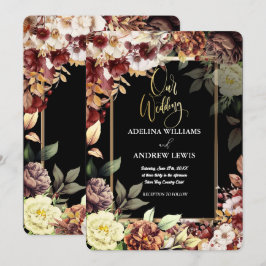 Minimalistisch Eenvoudig Schattige Roos Goud Lijst Kaart