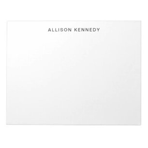 Minimalistisch eenvoudig schoon, klassiek, modern, notitieblok