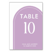 Minimalistisch eenvoudig script Lavendel bruiloft Kaart (Achterkant)