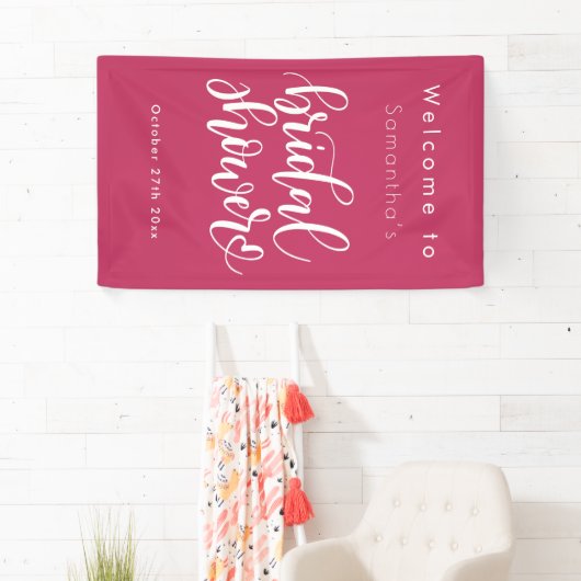 Minimalistisch eenvoudig script | Modern Vrijgezel Spandoek (Insitu)