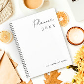 Minimalistisch Eenvoudig Script Schrijven Maanden Planner