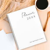 Minimalistisch Eenvoudig Script Schrijven Maanden Planner