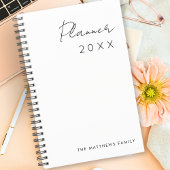 Minimalistisch Eenvoudig Script Schrijven Maanden Planner