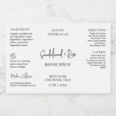 Minimalistisch eenvoudig sproeiflesje waterdicht p voedselcontainer etiket (Enkel label)