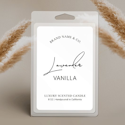 Minimalistisch Eenvoudig Verpakking Verticaal Kaar Voedselcontainer Etiket