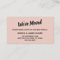Minimalistisch eenvoudig We hebben Blush Pink Kaar