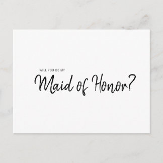 Minimalistisch Eenvoudig Wilt u mijn eerbetoon zij Uitnodiging Briefkaart