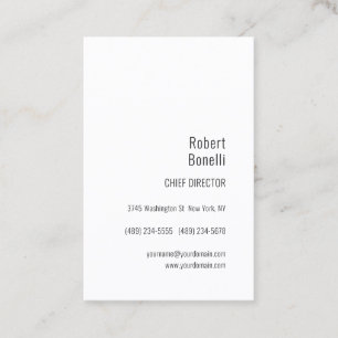 Minimalistisch Eenvoudig Wit Grijs Modern Visitekaartje