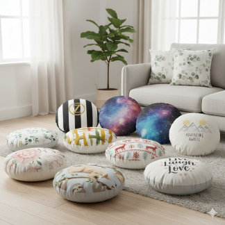 Minimalistisch Eenvoudig Wit Kleurkussen Rond Kussen