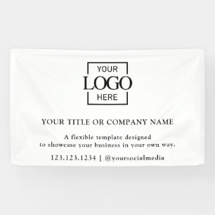 Minimalistisch Eenvoudig Zakelijk Logo Professione Spandoek