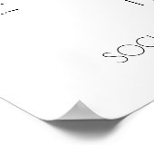 Minimalistisch eenvoudige Typografie Weddenschappe Poster (Hoek)