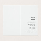 Minimalistisch effen wit modern gebruik visitekaartjes (Buitenkant ongevouwen)