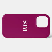 Minimalistisch Eigen monogram - wit Case-Mate iPhone Case (Achterkant (horizontaal))