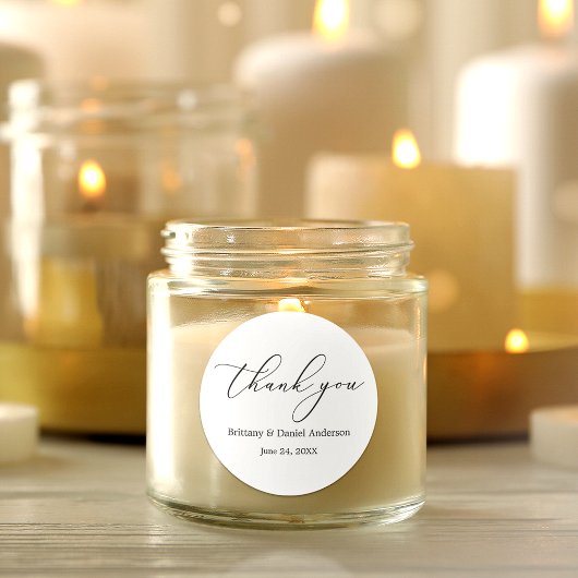 Minimalistisch elegancerende weddenschap ronde sticker